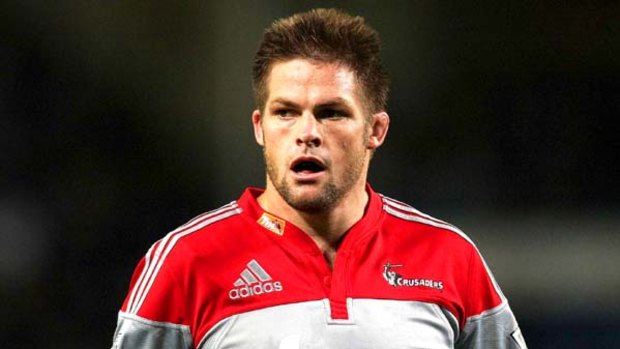 Back in training . . . Crusaders captain Richie McCaw.