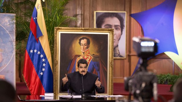 Venezuela'n President Nicolas Maduro last month.