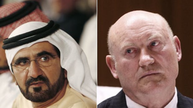 Sheikh Mohammed bin Rashid Al Maktoum and Ian MacDonald.