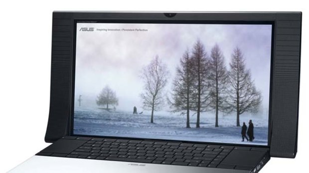 ASUS NX90 notebook: includes Bang & Olufsen audio technology.