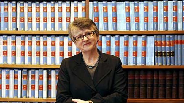 Virginia Bell in her office yesterday at the Supreme Court of New South Wales.