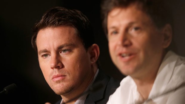 Actor Channing Tatum and director Bennett Miller speak at the 'Foxcatcher' press conference during the Cannes Film Festival on May 19, 2014..