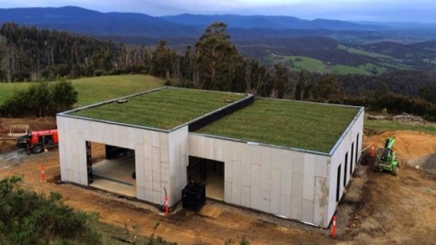 Green: The Bakker house features a grass roof, the soil of which helps insulate the building.