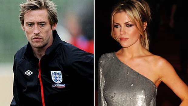 Football love affair ... Peter Crouch is going out with Abbi Clancy