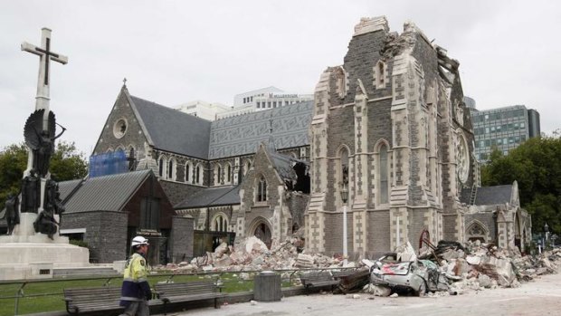 Earthquake-ravaged Christ Church Cathedral a ''dangerous building''.