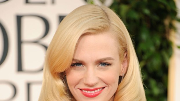 January Jones ... silent on the father.