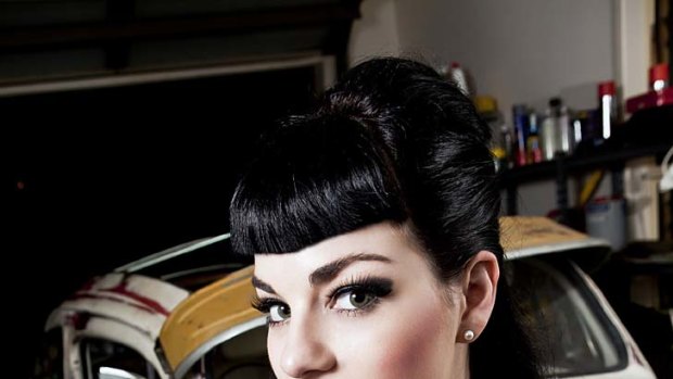 Miss Frenchie Fine, entrant in the 2012 Miss Pinup Australia competition