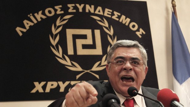 Golden Dawn leader Nikolaos Michaloliakos.
