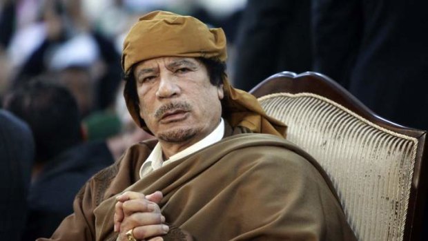 Unhinged but prescient &#8230; former Libyan dictator Muammar Gaddafi.