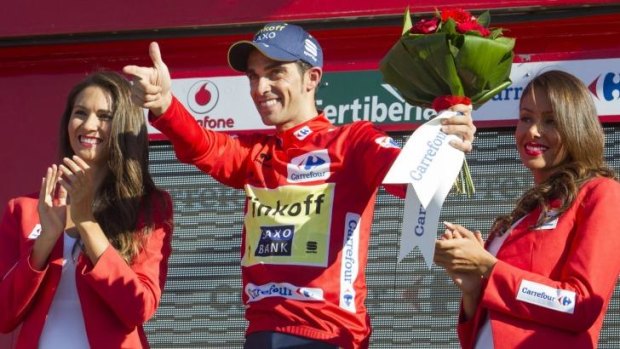 "The truth is that nobody could have imagined that today I would be wearing red, it's a big surprise": Contador.