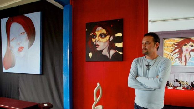Chris Duffy at his As Iz Art Gallery in Portarlington.