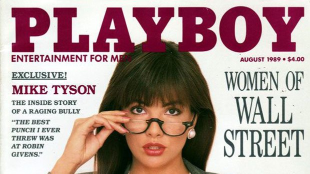 Brandi Brandt on the cover of the August 1989 edition of Playboy.