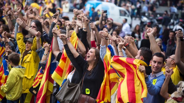 Catalonian national day, 2013. Since 2010, support for independence has grown significantly.