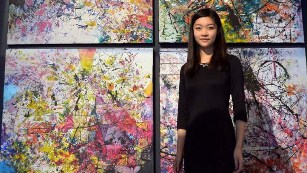 Cassandra Min, from Haileybury College, with her work Symphony Series.