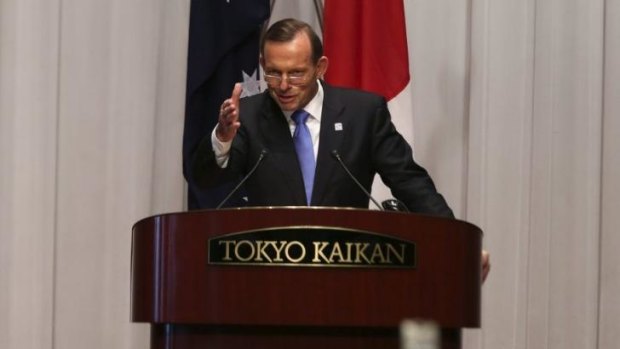 Prime Minister Tony at  Japan's National  Security Council in Tokyo.