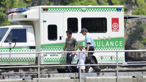 Alert: Ambulance on Christmas Island.