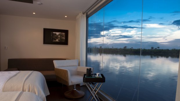 Even in the Aria's suites, the Amazon is right there.