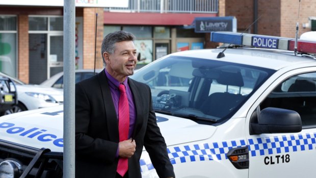 Michael Diamond arrives for a court hearing in Newcastle earlier this month.