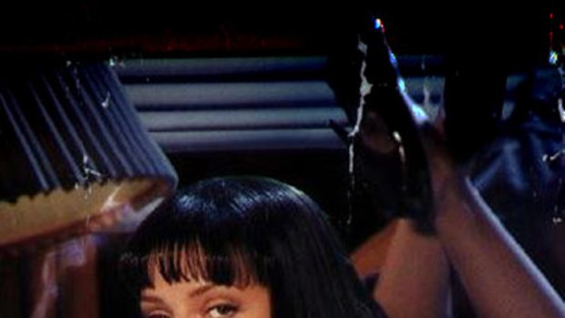 Uma Thurman in Quentin Tarantino's <i>Pulp Fiction</i>.