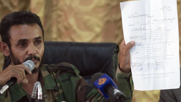Ajmi al-Atiri, commander of the Zintan brigade that arrested Seif al-Islam, the detained son of slain leader Moamer Kadhafi.