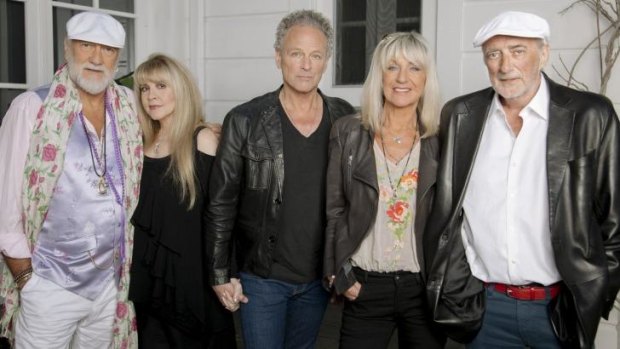 The rumours are true - Fleetwood Mac are back: (left to right) Mick Fleetwood, Stevie Nicks, Lindsey Buckingham, Christine McVie and John McVie.