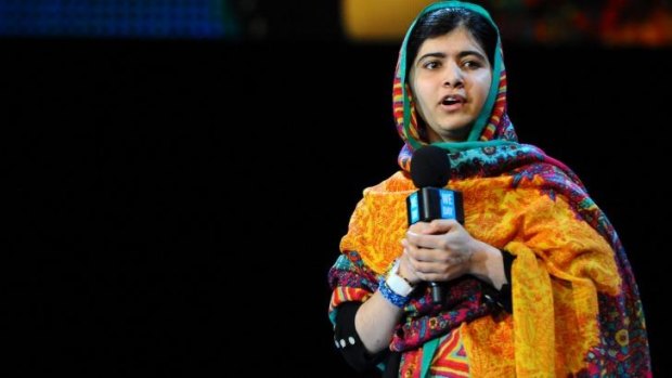 Fellow freedom fighter: Pakistani rights activist Malala Yousafzai shared the award with Satyarthi.