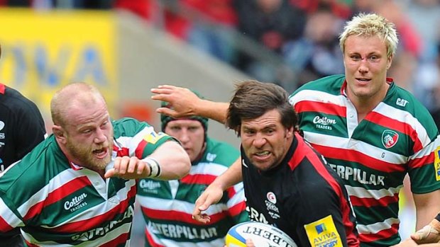 'Impact player' ... Schalk Brits playing for Saracens.
