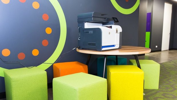 Colourful: Telstra's new start-up incubator Muru-D in Paddington, Sydney.