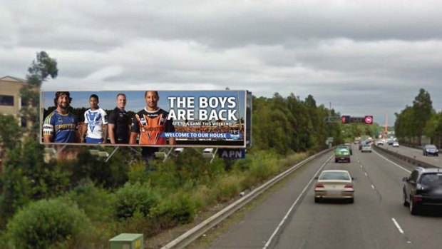 Western battlefield &#8230; the NRL is set to bombard Sydney's western suburbs with advertising billboards featuring the captains of the four west Sydney sides, while blazing Broncos and Bon Jovi will do their bit, too.