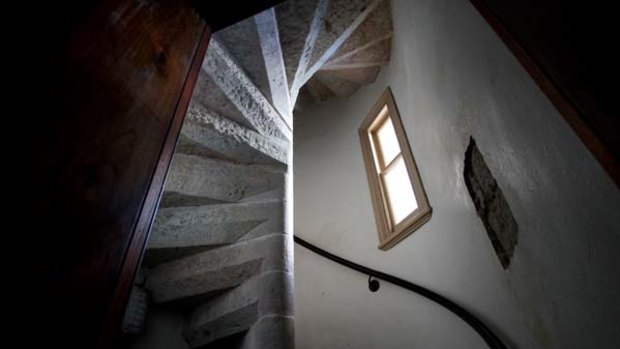 A "secret" stairway at Queensland's Parliament House.