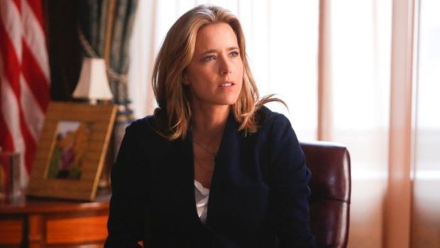 One of her submarines is missing: Tea Leoni searches for another diplomatic solution in <i>Madam Secretary</i>.