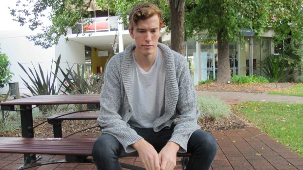 Like many other students Josh Garlepp is struggling financial without promised centrelink payments.