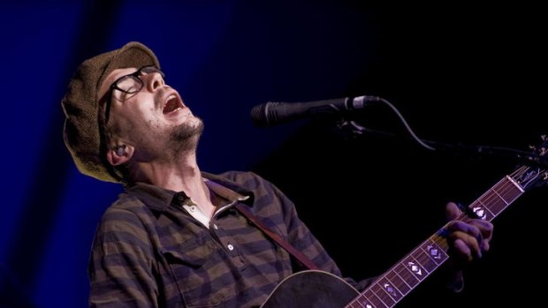 Justin Townes Earle playing at last month's Blue Mountains Festival.