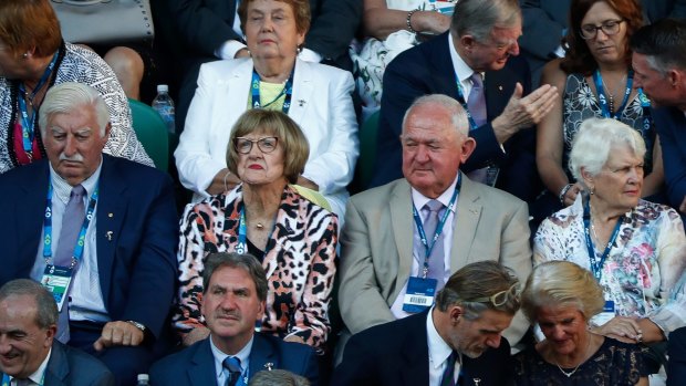 Margaret Court at the 2017 Australian Open men's final.