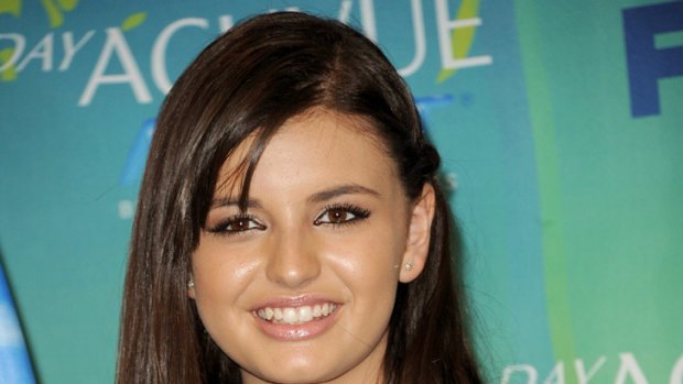 Bullied but determined to succeed ... Rebecca Black at the Teen Choice Awards.