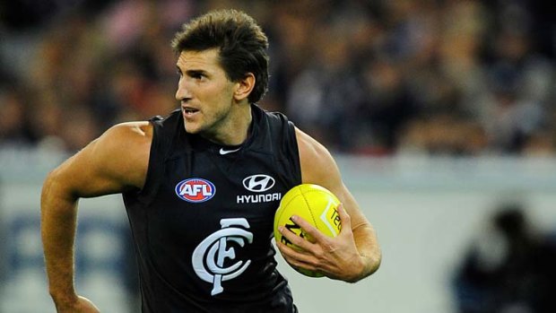 Missing: Injured Carlton player Jarrad Waite.