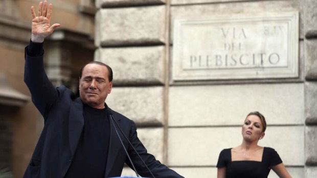 Lust: former Italian prime minister Silvio Berlusconi and his girlfriend Francesca Pascale.