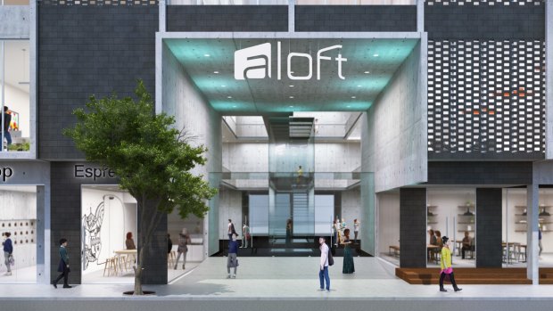 The Aloft Hotel on Chapel Street will open in 2019.