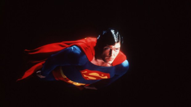 Original hero ... Christopher Reeve as Superman.