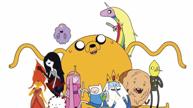 The outlandish characters of <i>Adventure Time</i>.