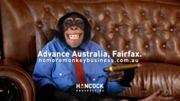 Ad number 2 - Fairfax run by monkeys ... Gruen Planet