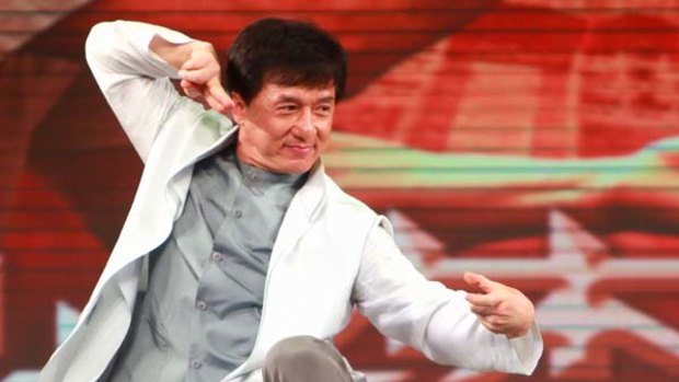 Hong Kong actor Jackie Chan attends the premiere of "The Karate Kid" in Beijing.