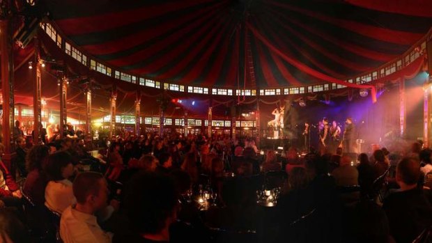 People feel free to 'get their gypsy on' inside The Famous Spiegeltent.