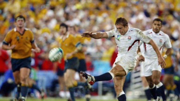 Breaking Australia's hearts: Jonny Wilkinson with the drop goal that won England the 2003 World Cup.