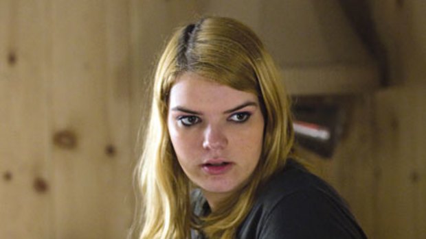 Sianoa Smit-McPhee in the TV series <i>Hung</i>.