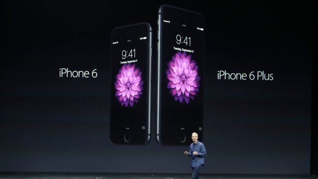 Apple CEO Tim Cook introduces the new iPhone 6 and iPhone 6 Plus.