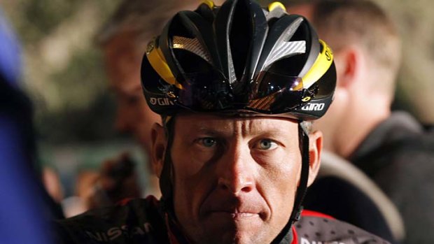 Hitting out ... seven-time Tour de France winner Lance Armstrong.