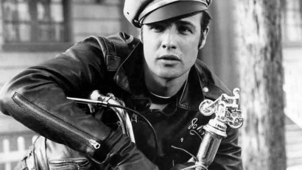 Marlon Brando made the leather jacket a fashion staple as Johnny Strabler in <i>The Wild One</i>.