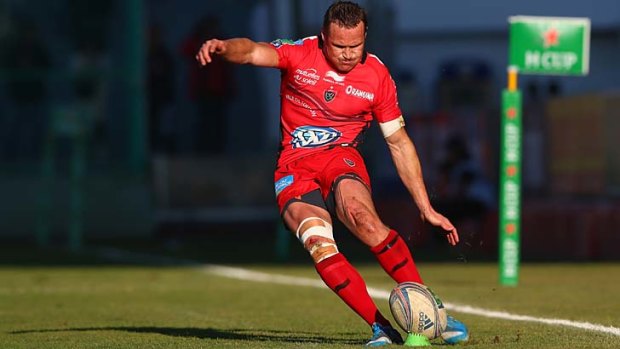Former Wallaby Matt Giteau kicked 12 points for Toulon.
