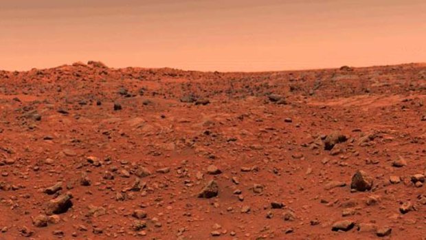 Rocky future: A photograph of Mars after Viking 1 landed in 1976.